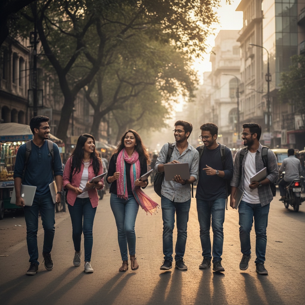 Students learning coding